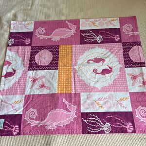Keiki‎ Elements Hawaiian Aloha Baby Throw Blanket Pink Girl Ocean Animals Beach